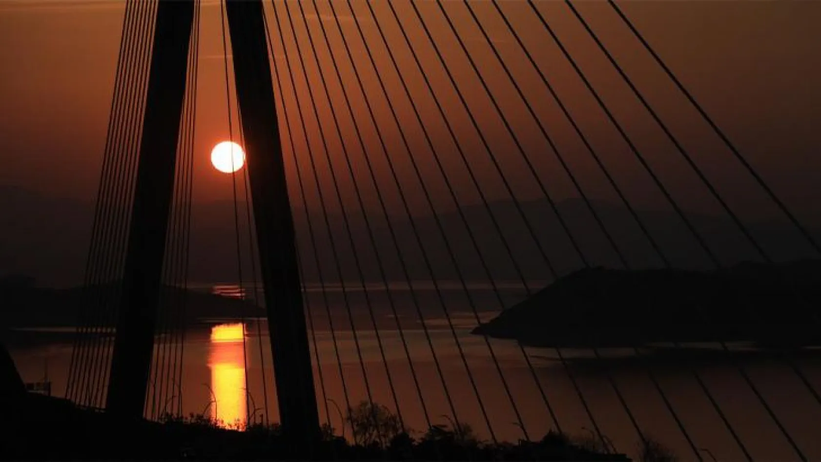 Kömürhan Köprüsü'nde günbatımı güzelliği