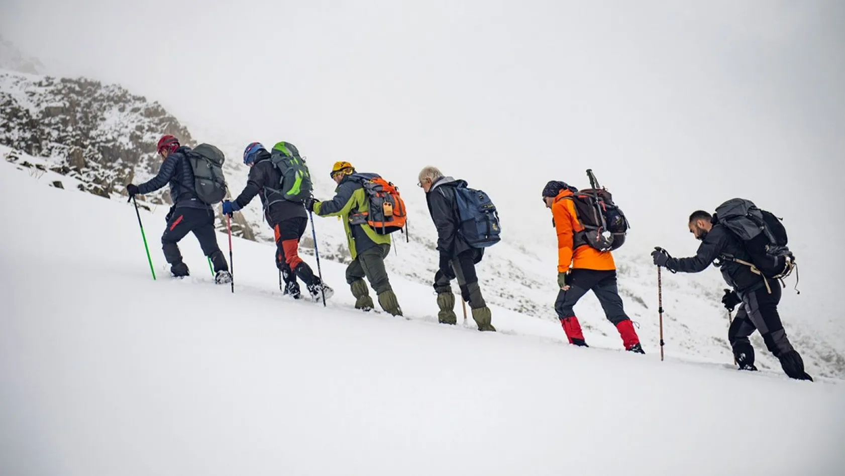 Tunceli'de dağcılar Gelincik Zirvesi'ne tırmandı