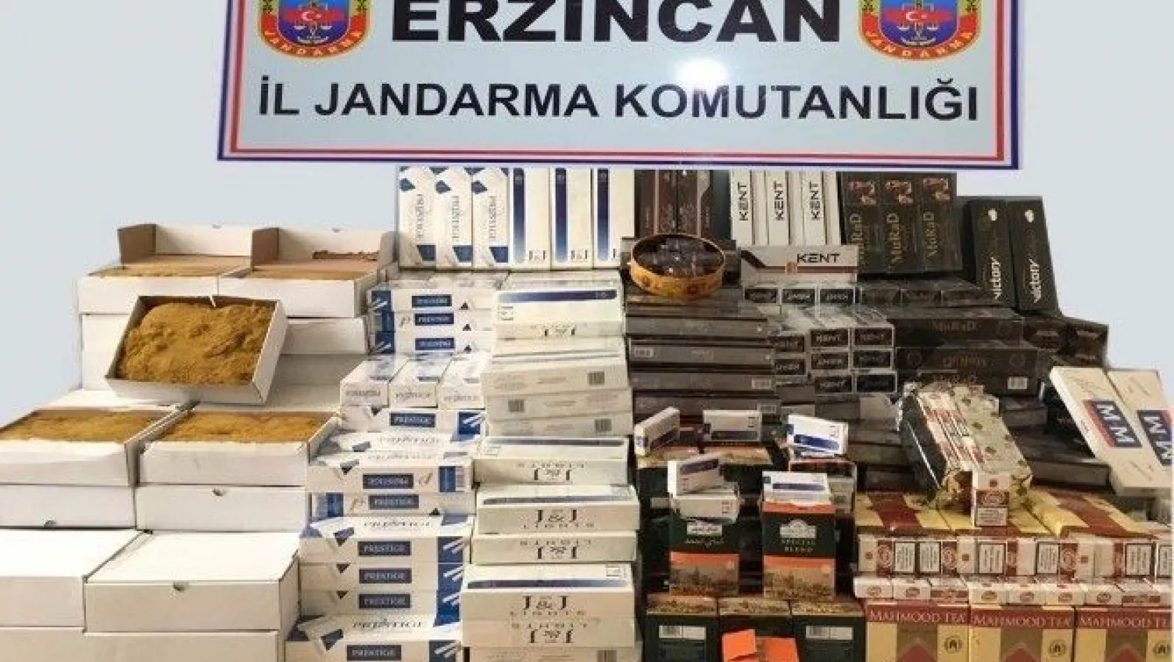 Erzincan da kaçakçılık operasyonu
