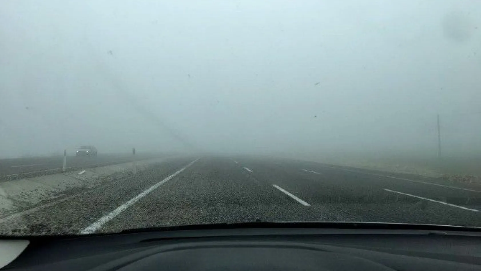 Adıyaman-Şanlıurfa Karayolunda yoğun sis
