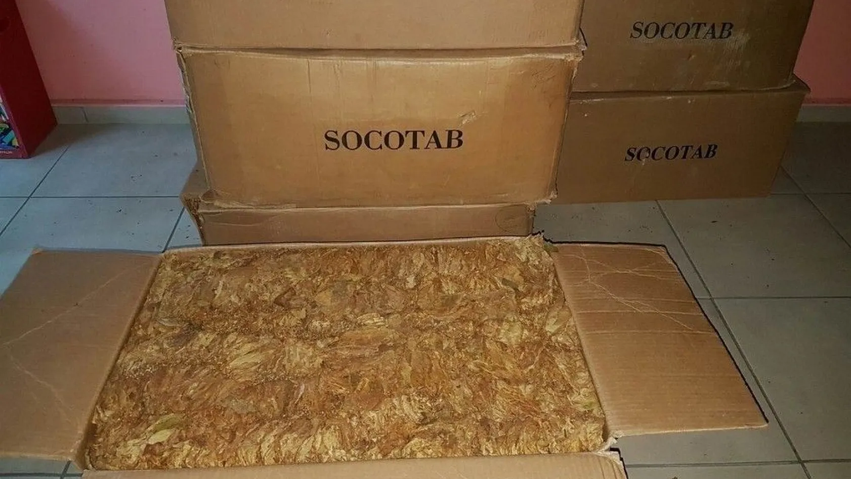 Sivas'ta 200 kilo kaçak tütün ele geçirildi
