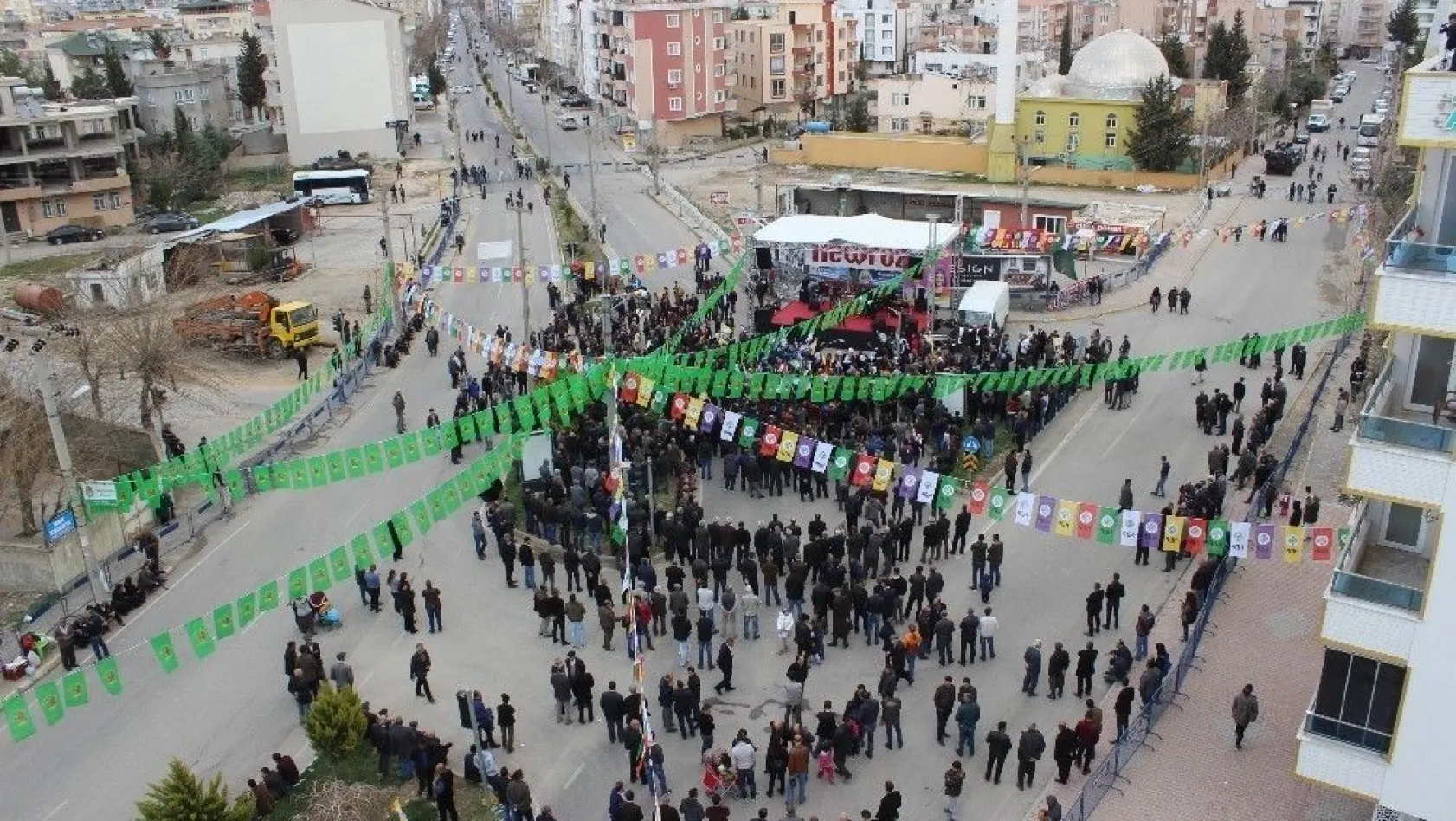 Adıyaman'da HDP ve DBP'nin düzenlediği Nevruz kutlamaları ilgi görmedi
