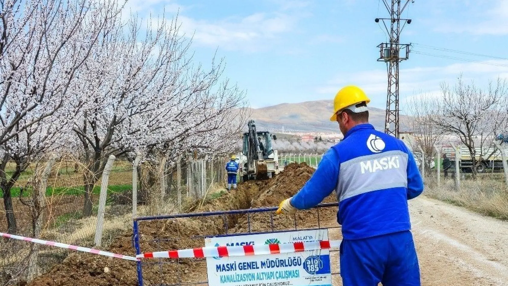 Bağtepe Mahallesinde kanalizasyon altyapı çalışması
