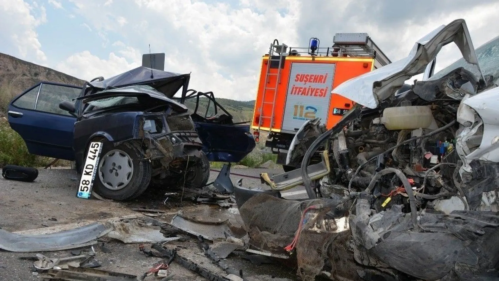 Sivas'ta trafik kazası: 1 ölü, 1 yaralı
