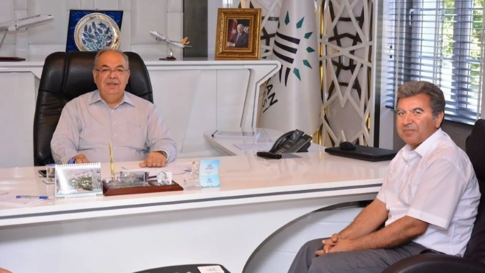 Şambayat Belediye Başkanı Arıcı'dan  Başkan Kutlu'ya ziyaret
