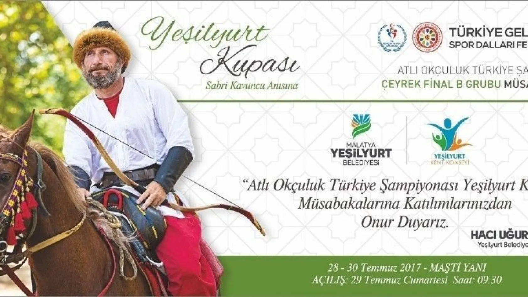 Atlı Okçuluk Türkiye Şampiyonası Çeyrek Final müsabakaları 28-30 Temmuz'da yapılacak
