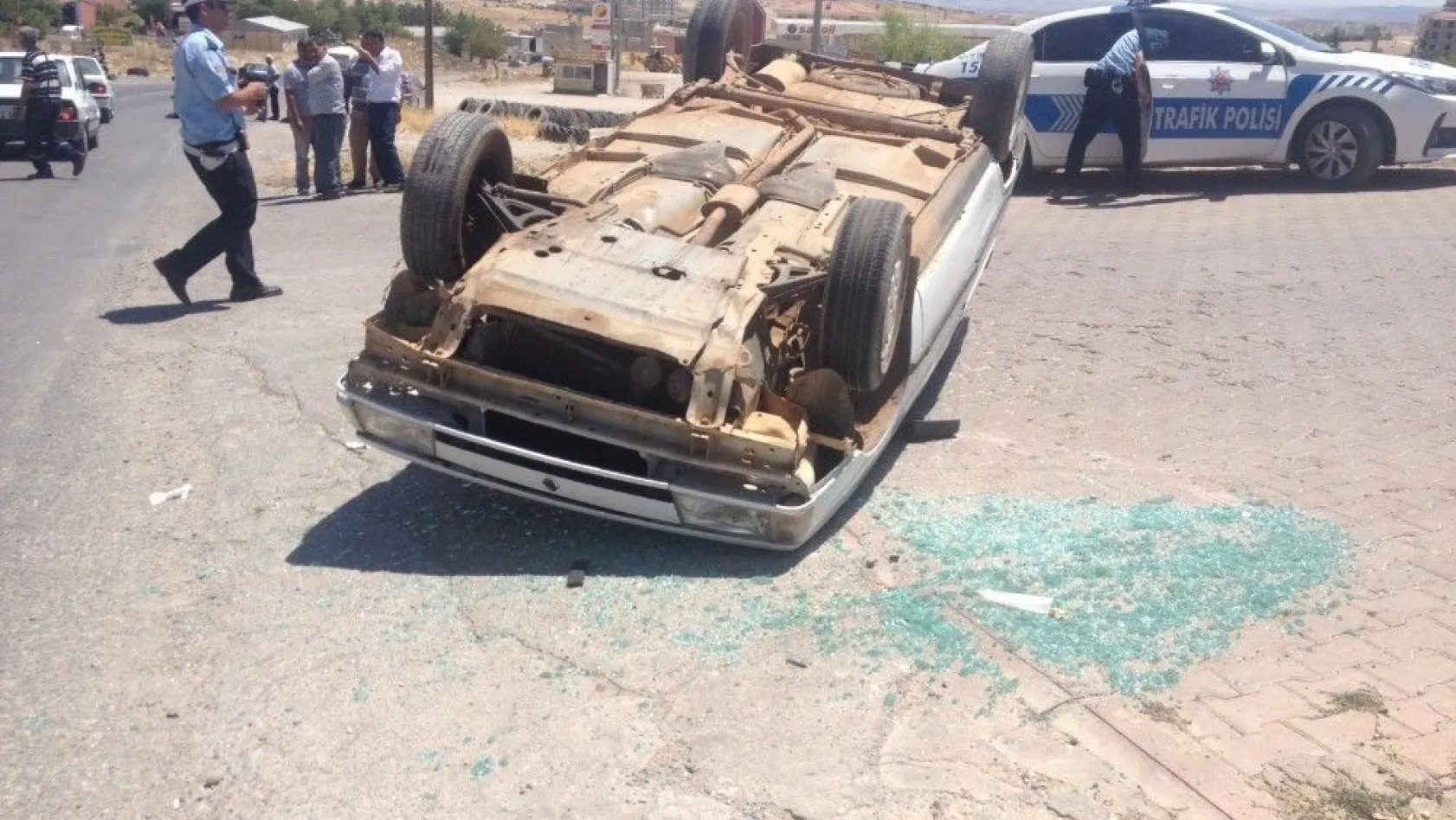 Besni'de otomobil takla attı: 1 yaralı
