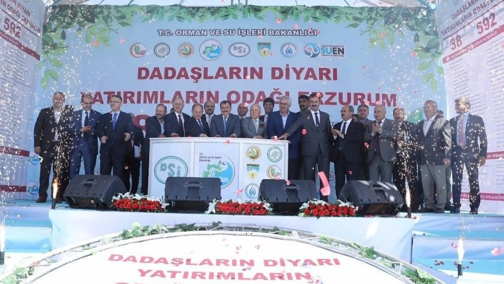 Erzurum'da 38 tesisin temeli atıldı
