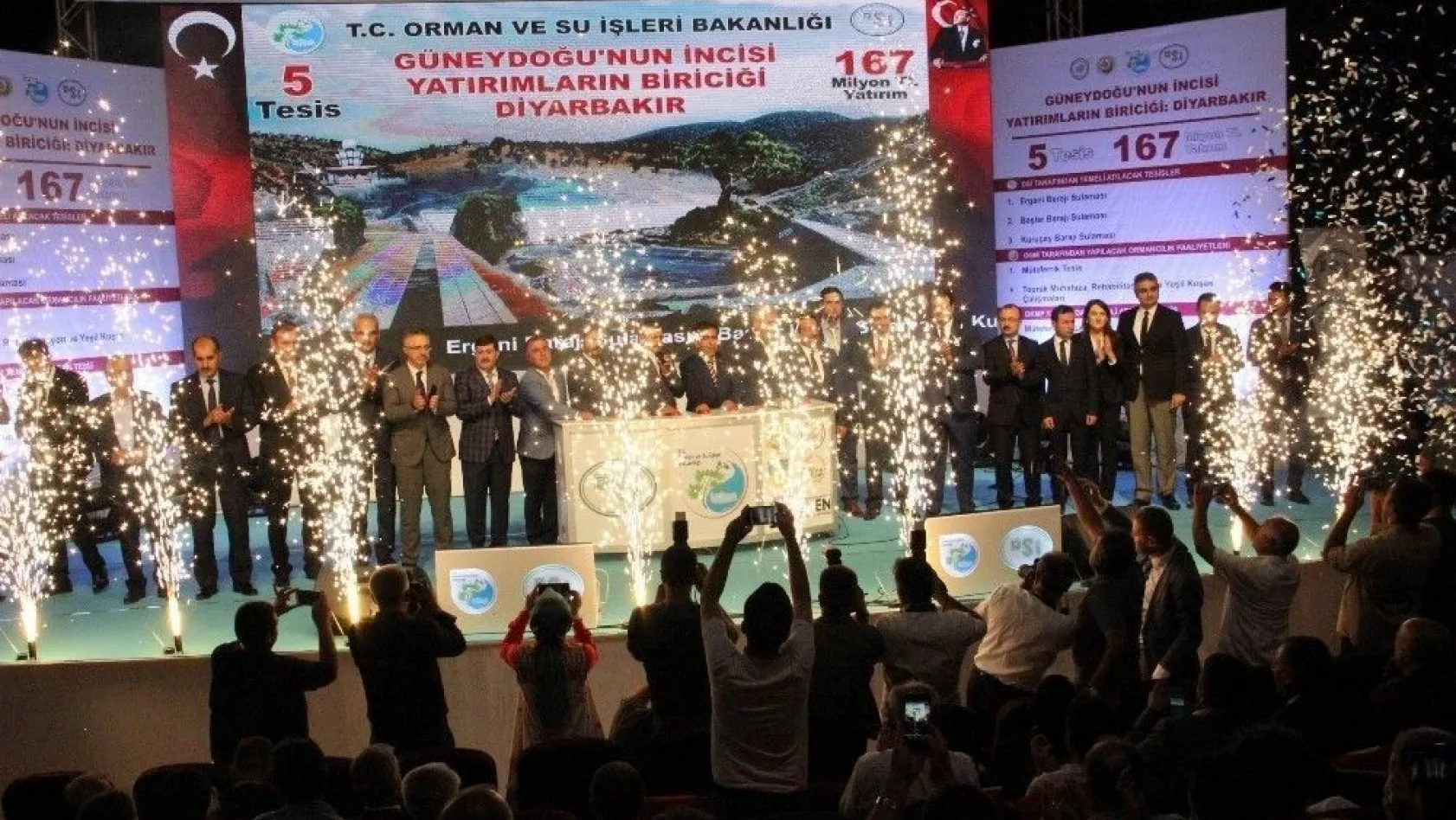 Bakan Eroğlu, Diyarbakır'da 5 tesisin temel atma törenine katıldı
