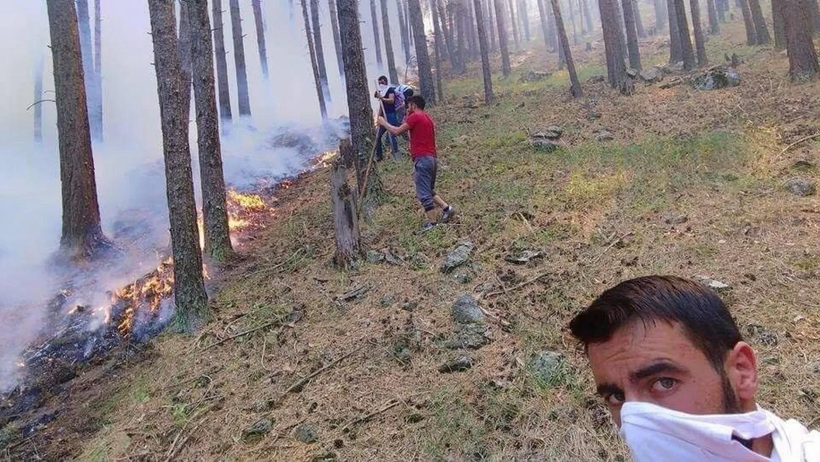 Oltu'da orman yangını kontrol altına alındı

