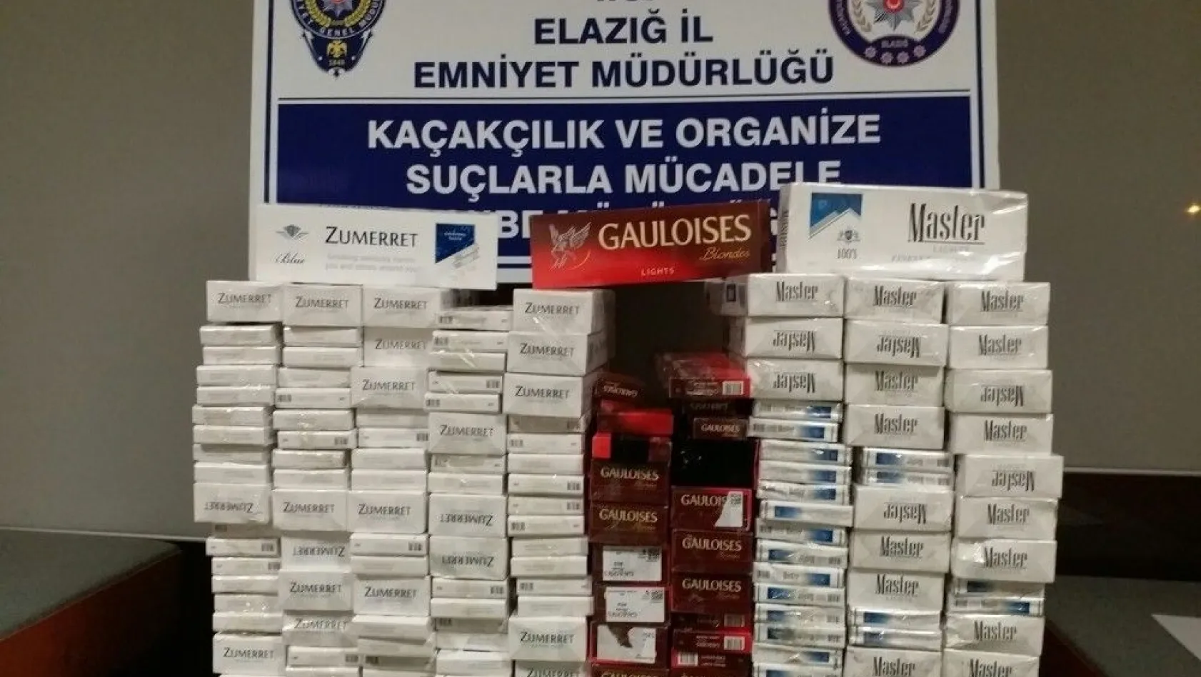 Elazığ'da bin 310 paket kaçak sigara ele geçirildi