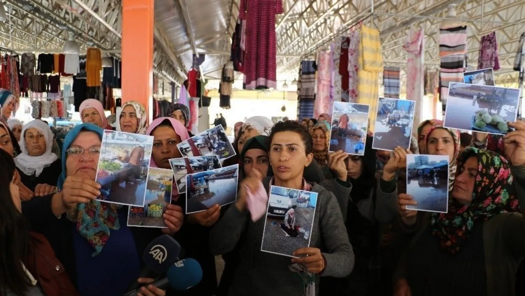 Diyarbakır'da pazarcı kadınlardan rant iddiası
