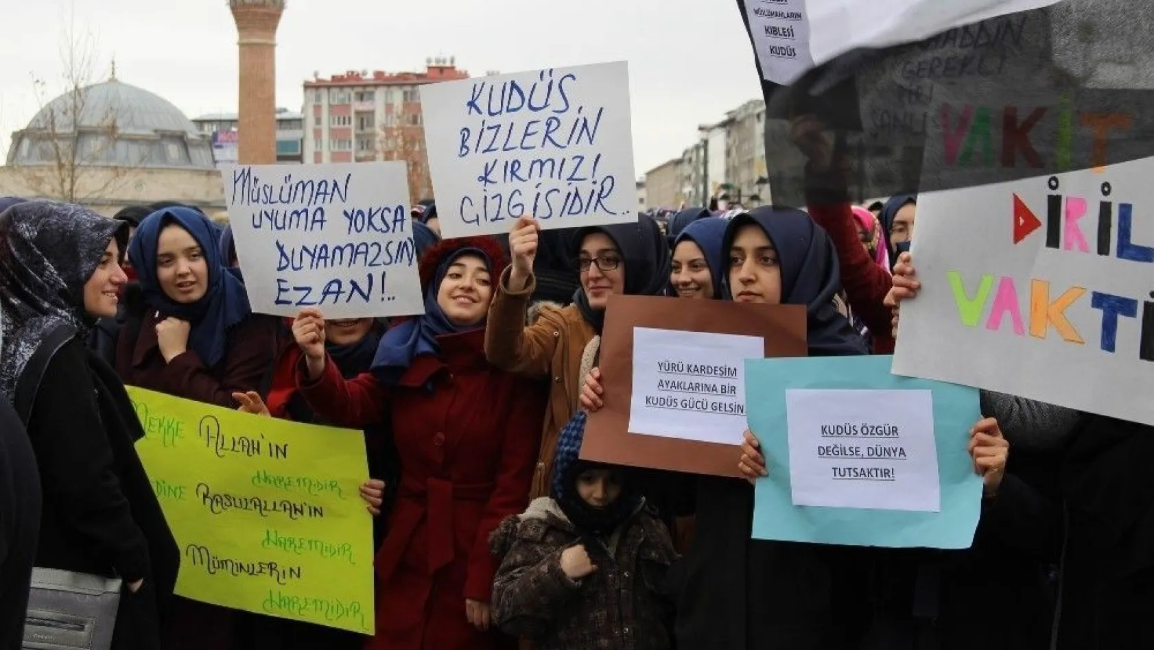 Sivas, Tokat ve Yozgat'ta ABD'nin Kudüs kararı protesto edildi
