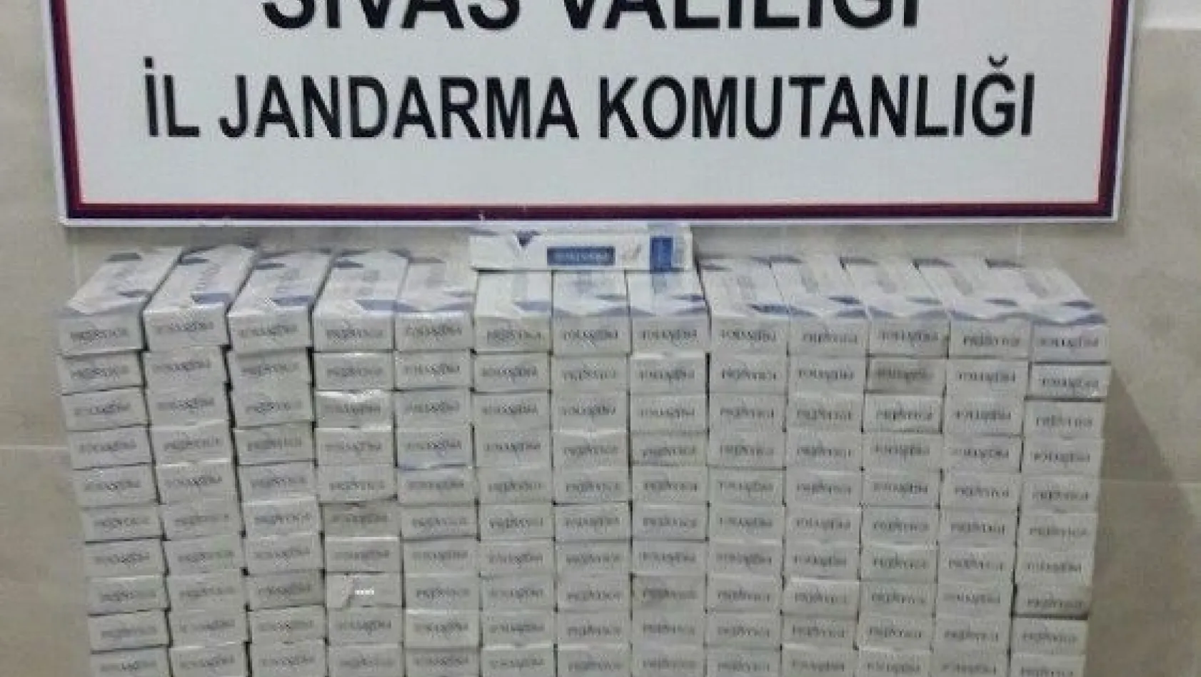 Sivas'ta kaçak sigara operasyonu
