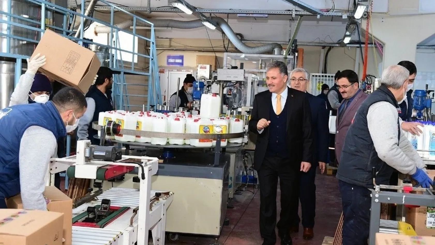 Başkan Çakır'dan Esenlik Kimya Fabrikasına ziyaret

