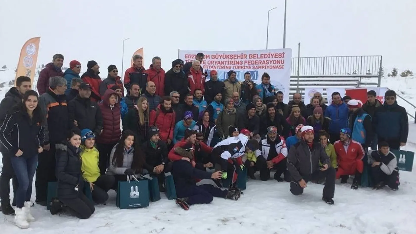 Kayakla Oryantik'in kalbi Erzurum'da attı
