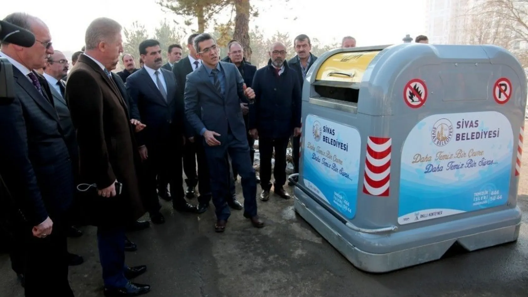Sivas'ta akıllı çöp konteyner uygulaması
