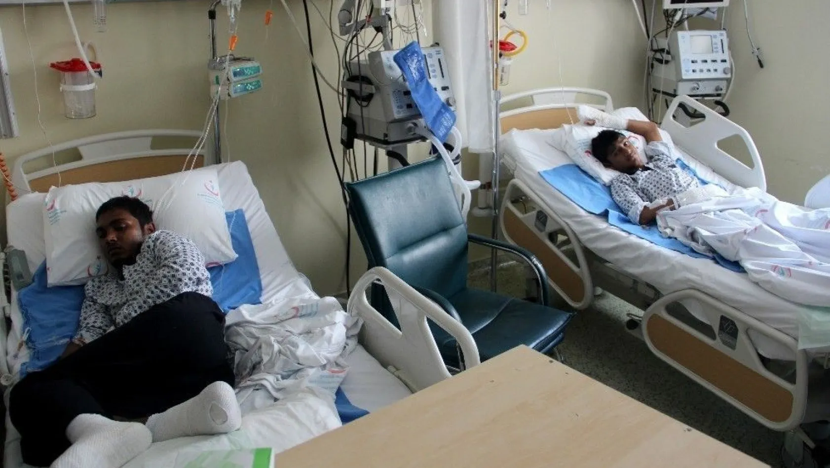 Pakistanlı 3 mültecinin umuda yolculuğu hastanede son buldu
