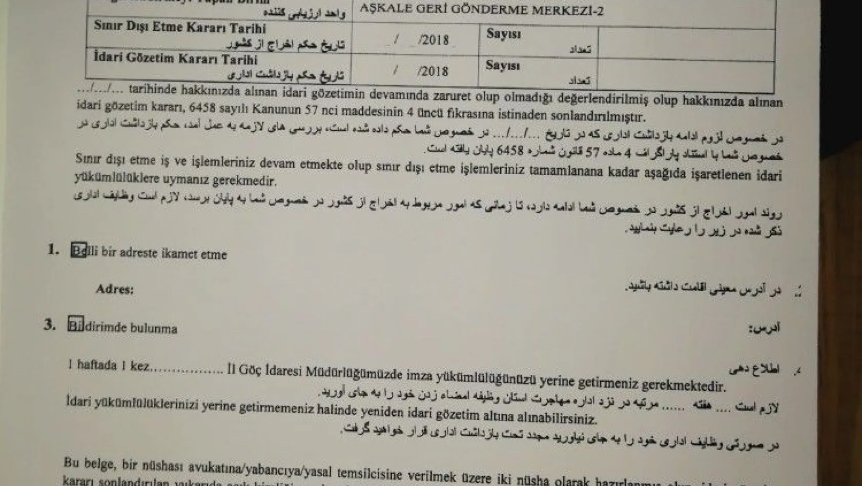 Erzurum'da sahte evrak düzenleyen insan taciri 2 kişi yakalandı
