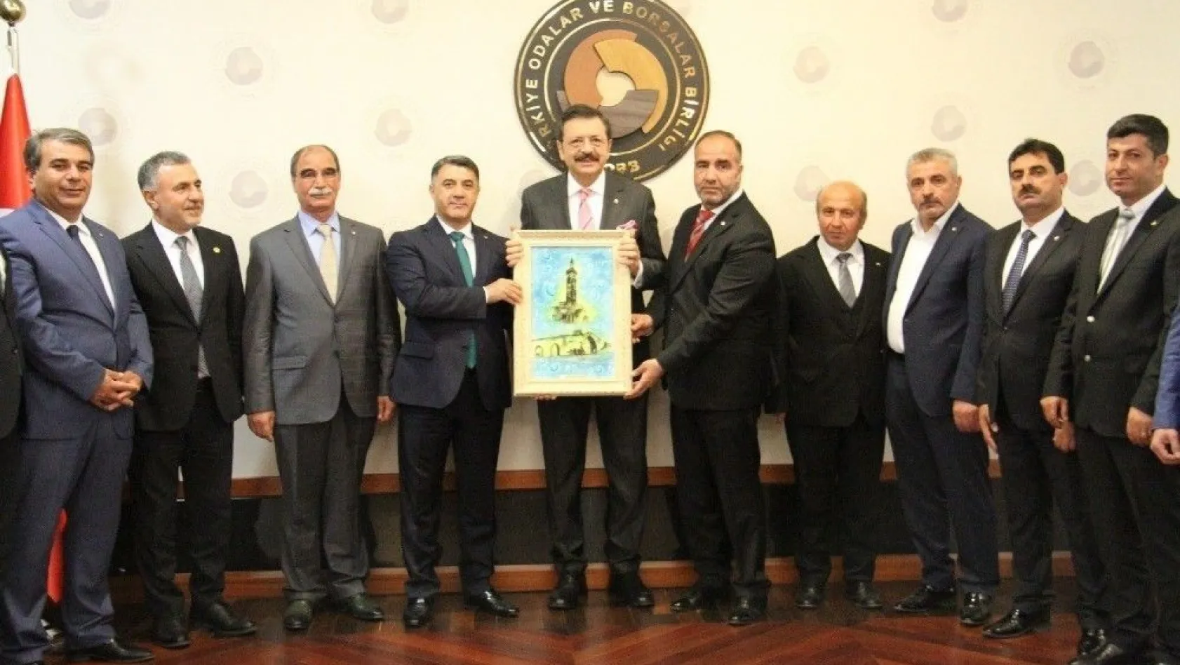 Başkan Yeşil, projelerini TOBB Başkanı Hisarcıklıoğlu'na anlattı
