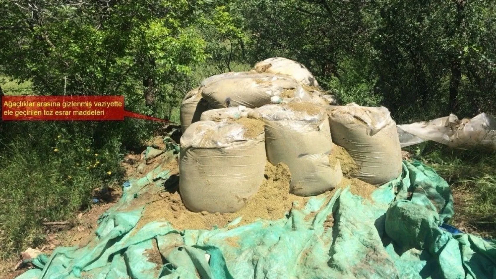 Diyarbakır kırsalında düzenlenen operasyonda 1 ton esrar ele geçirildi
