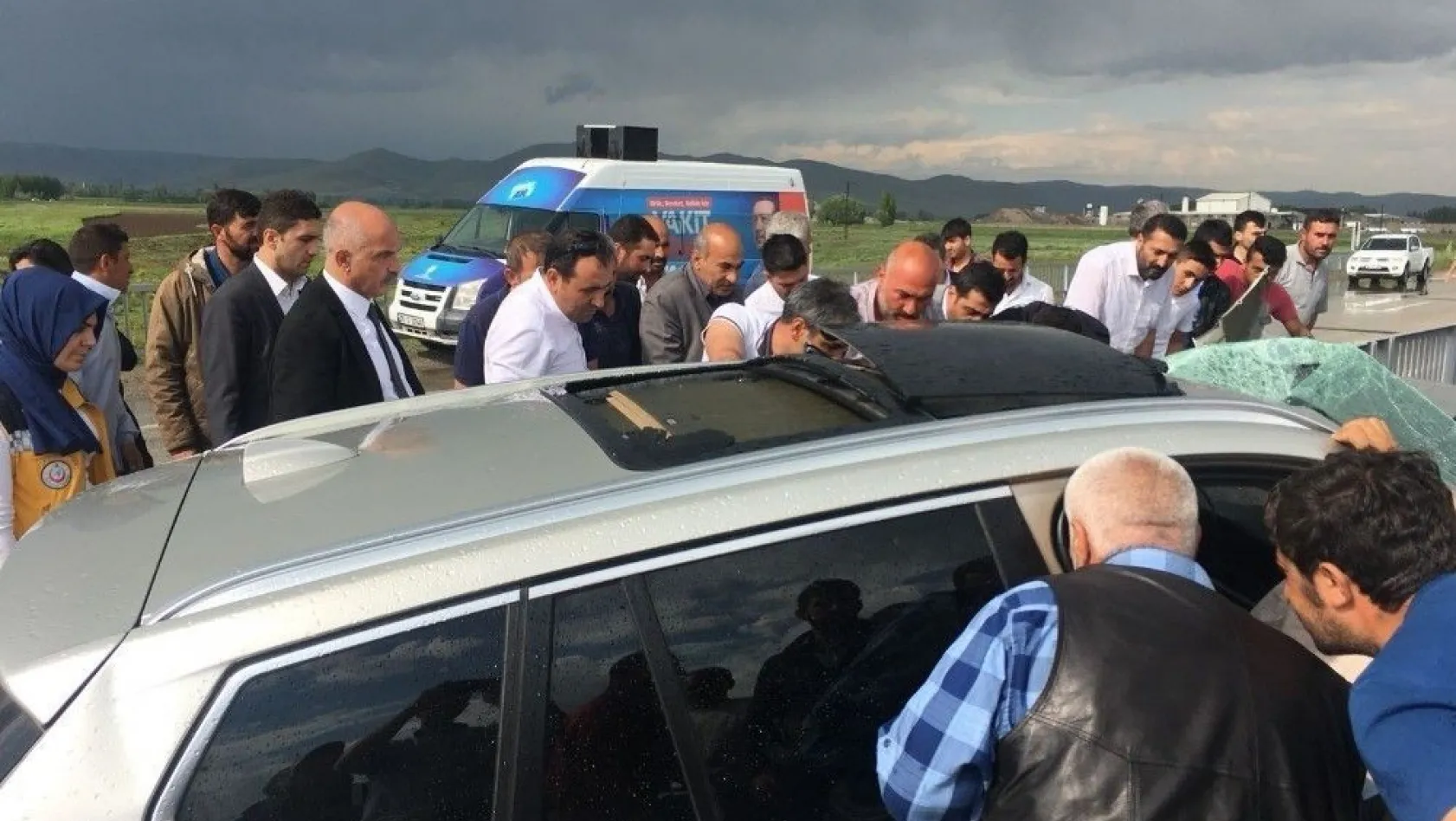 Erzurum'da zincirleme trafik kazası: 4 yaralı
