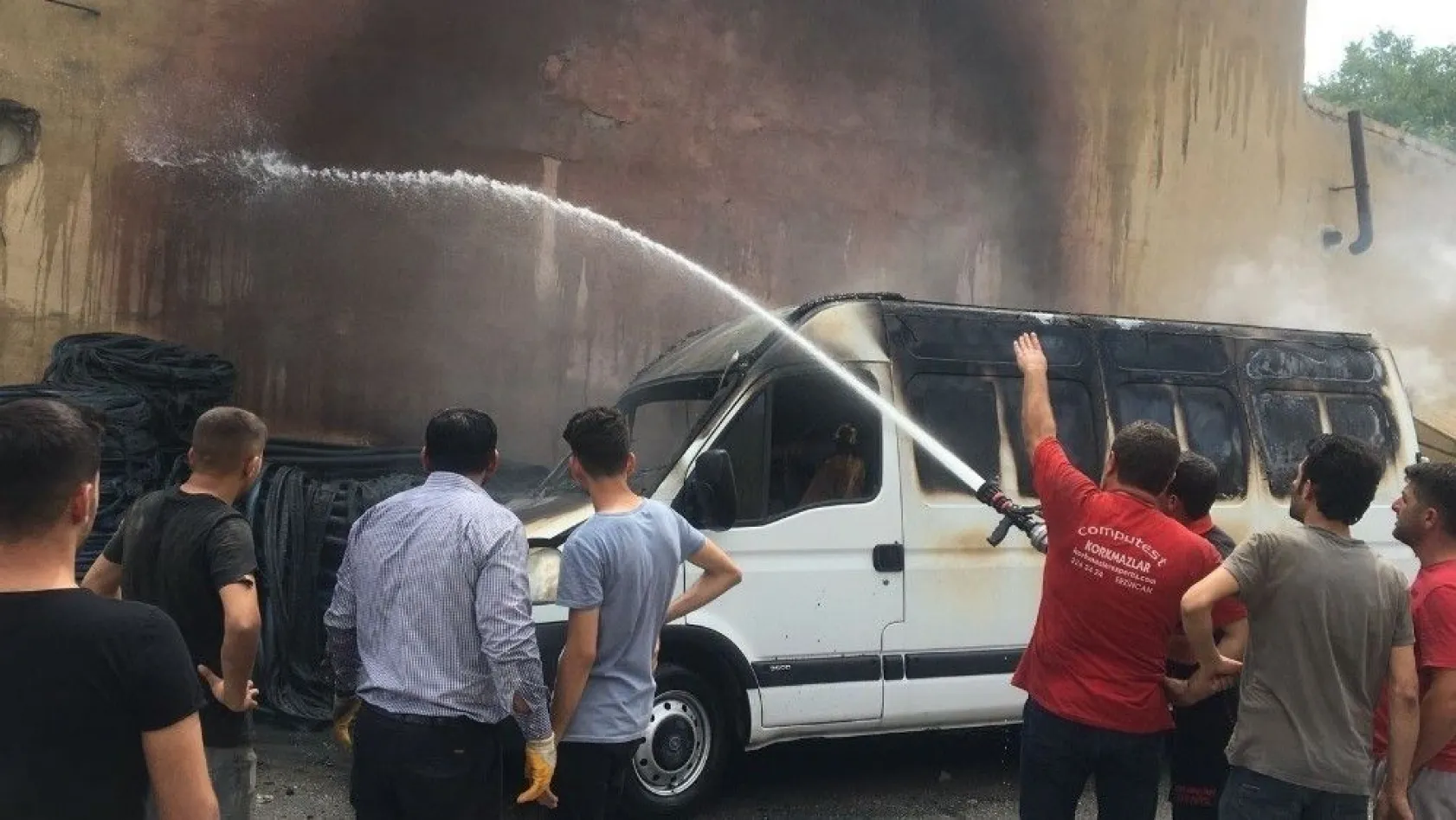 Erzincan'da yangın
