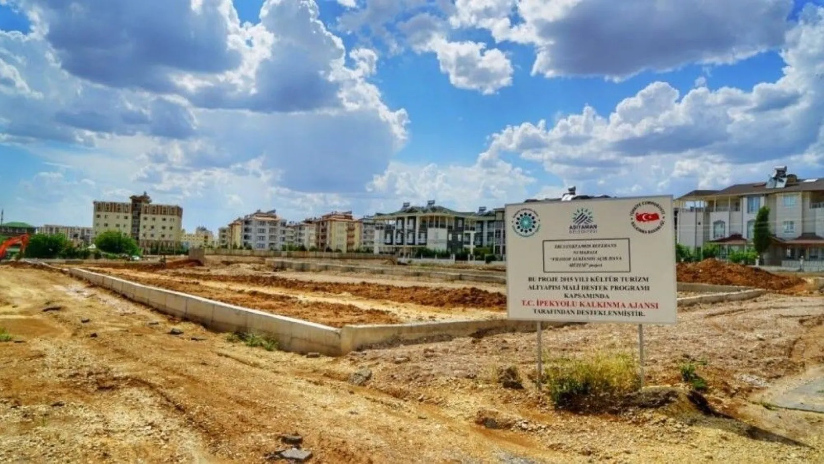 Adıyaman'da yapımı süren Lukianos Parkı'nda çalışmalar hız kazandı
