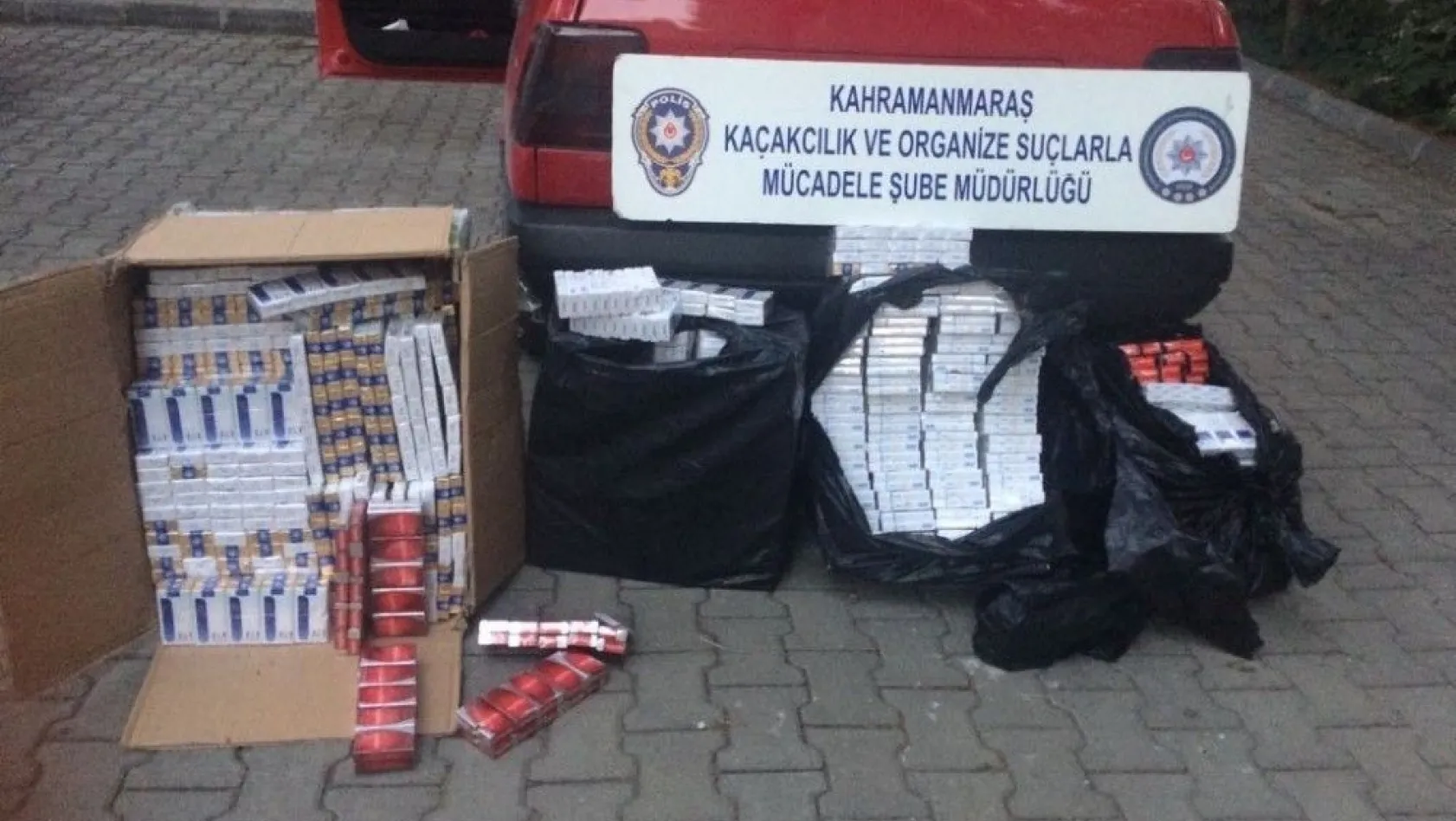 Kahramanmaraş'ta 2 bin 460 paket kaçak sigara ele geçirildi
