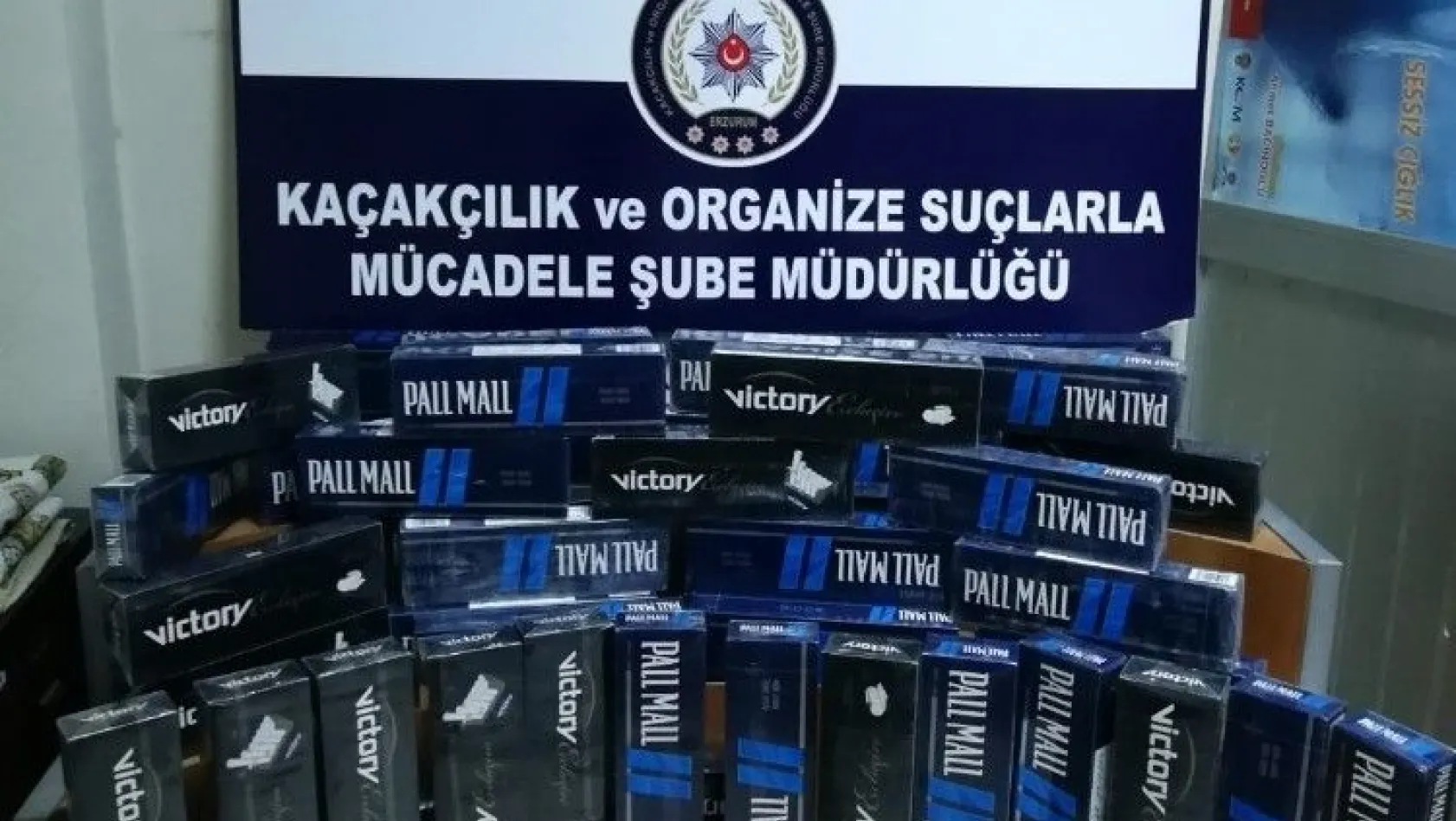 Erzurum'da 2 bin 60 paket kaçak sigara ele geçirildi
