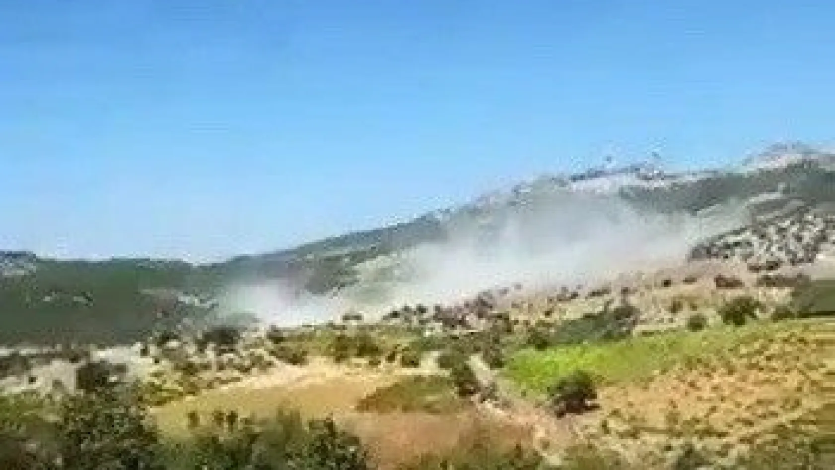Adıyaman'da 4 askerin şehit olduğu terör olayından sıcak görüntü
