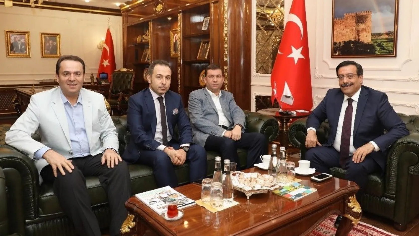 Bağlar ve Ergani'den Başkan Atilla'ya ziyaret
