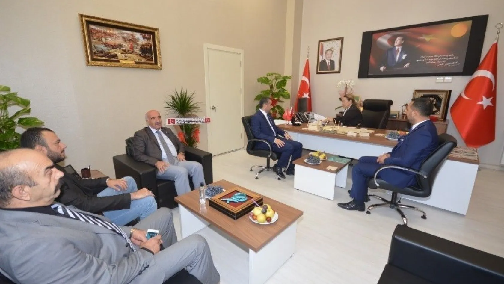 MHP'li Avşar'dan, Rektör Karabulut'a ziyaret
