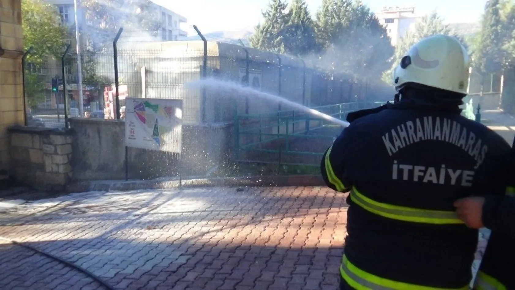 Kahramanmaraş'ta trafo yangını korkuttu
