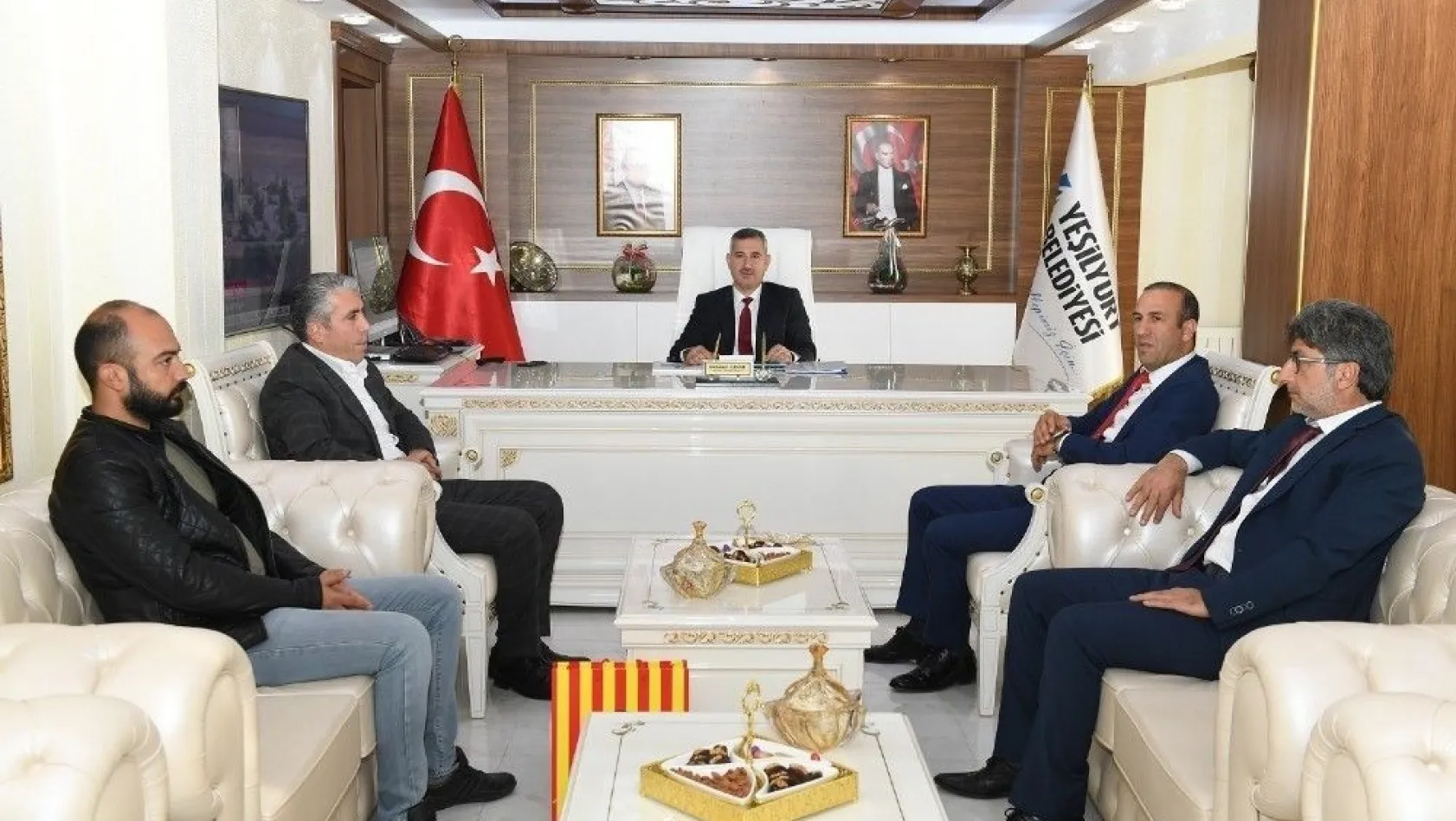 Başkan Çınar Evkur Yeni Malatyaspor yönetimini ağırladı
