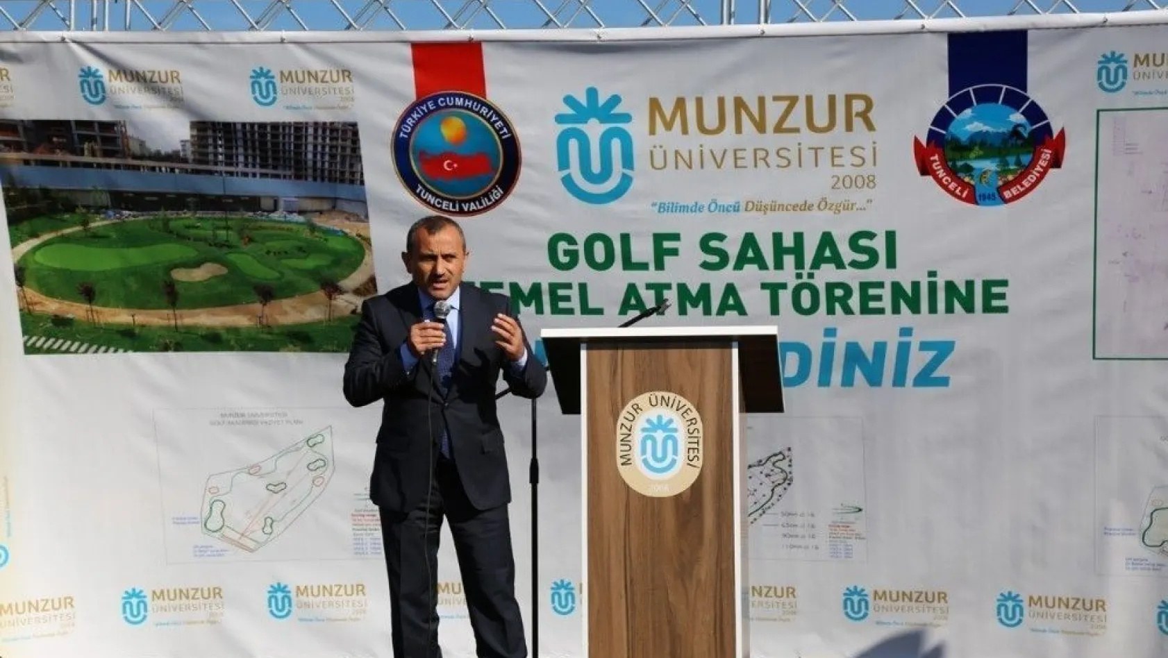Bakan Çavuşoğlu, Tunceli'de golf sahasının temelini attı
