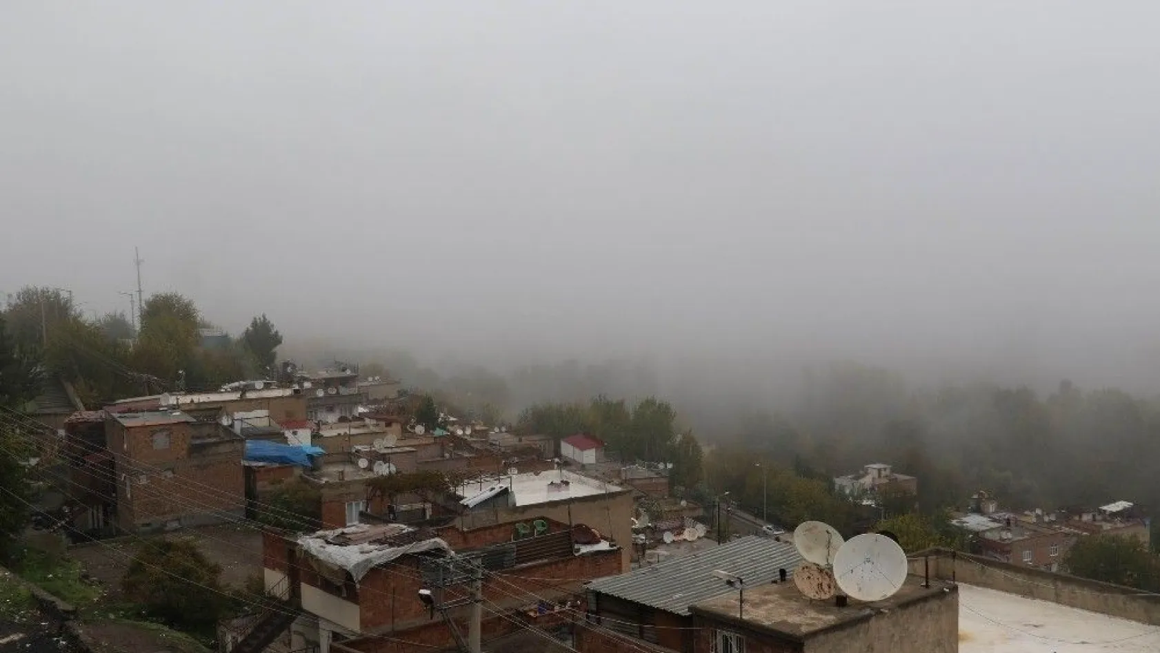 Diyarbakır'ı sis kapladı
