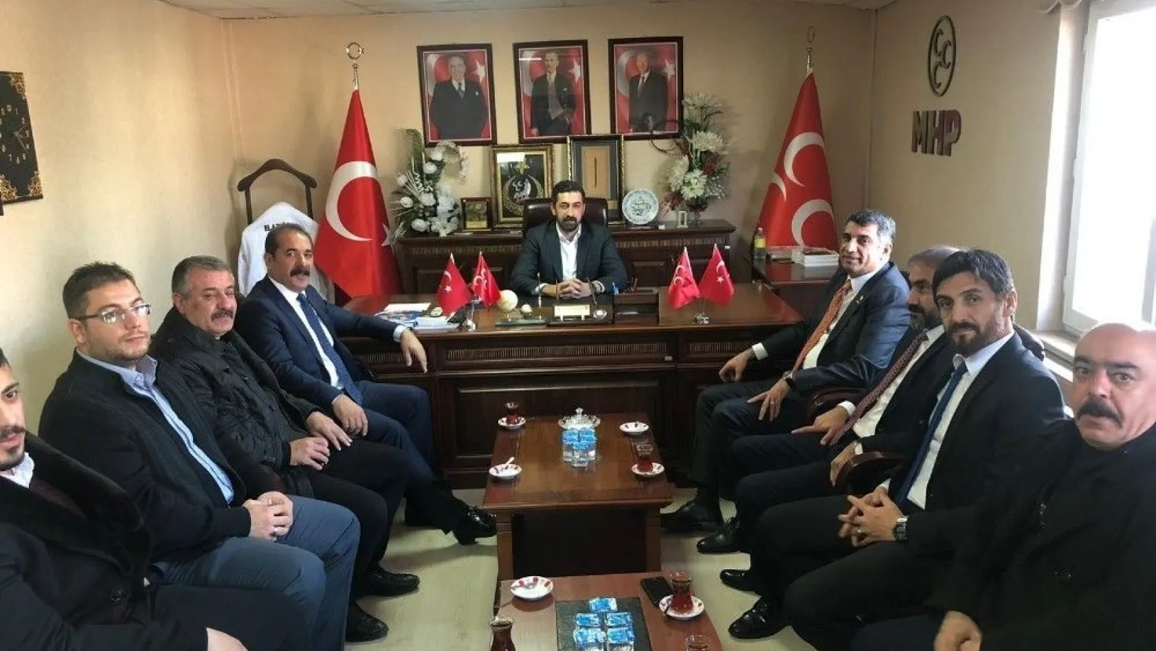 CHP'li Erol'dan, MHP ve AK Parti'ye ziyaret