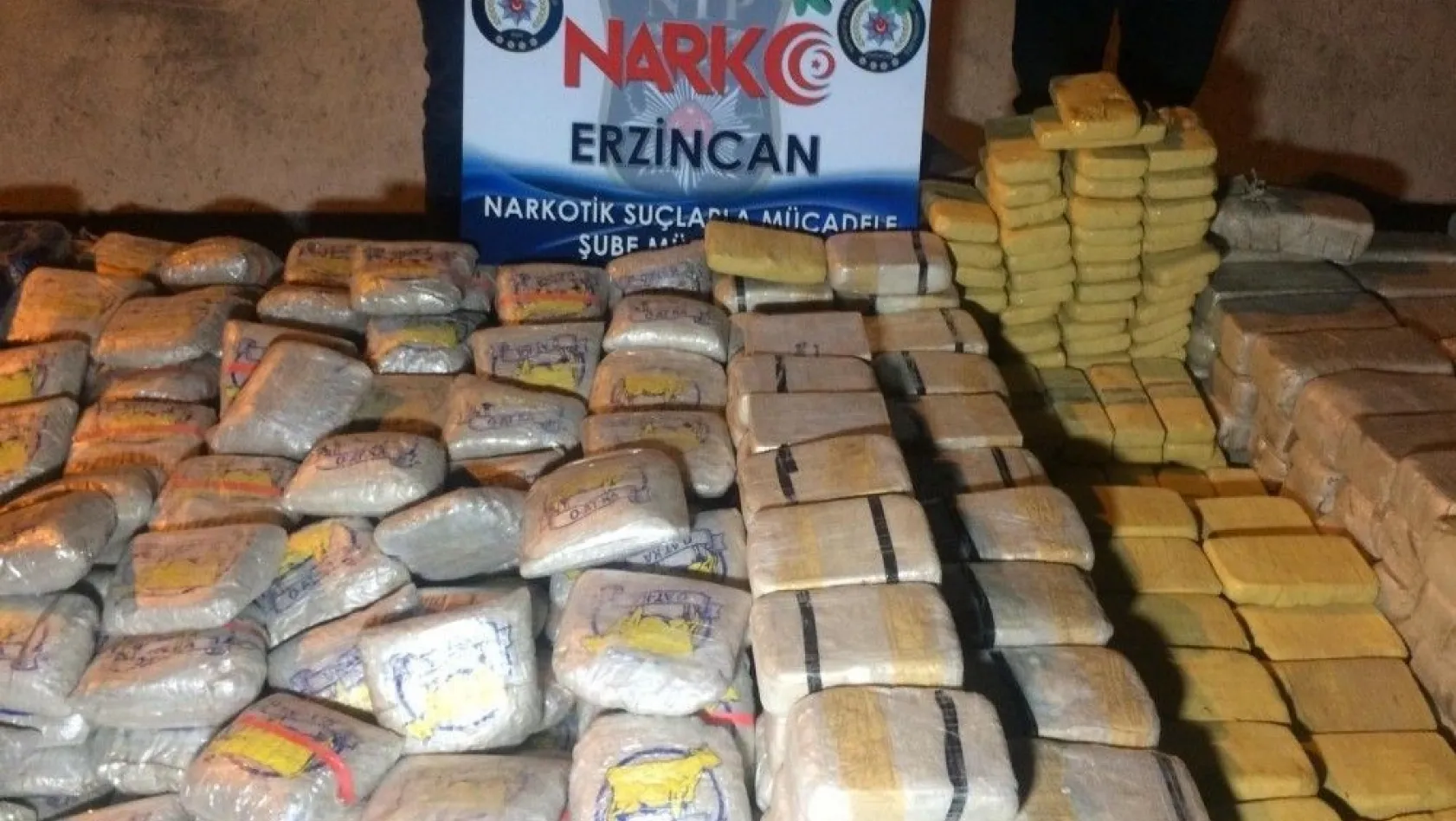 Erzincan'da yaklaşık 1 ton eroin ele geçirildi
