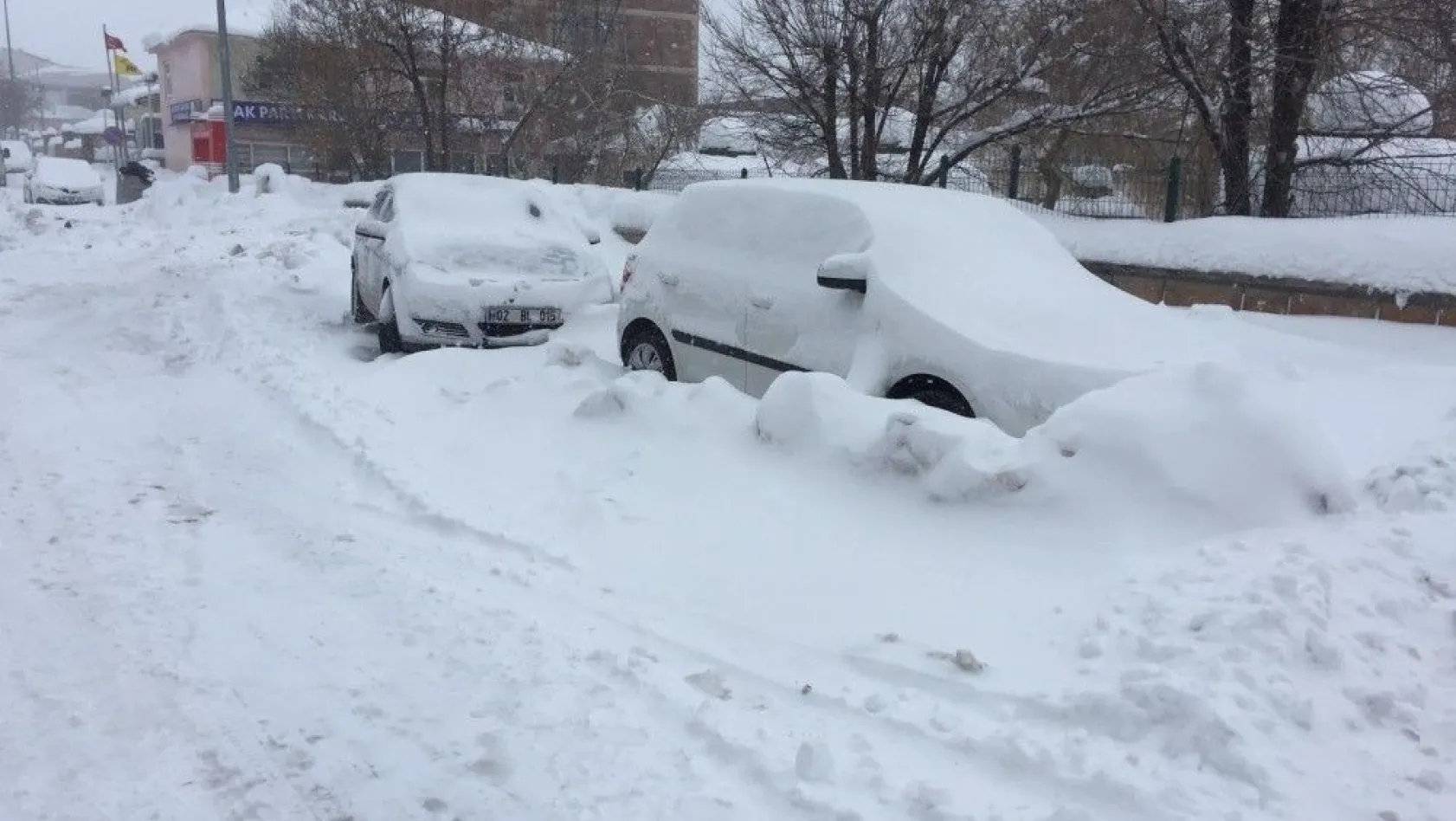 Karlıova'da kar ve tipi etkili oluyor
