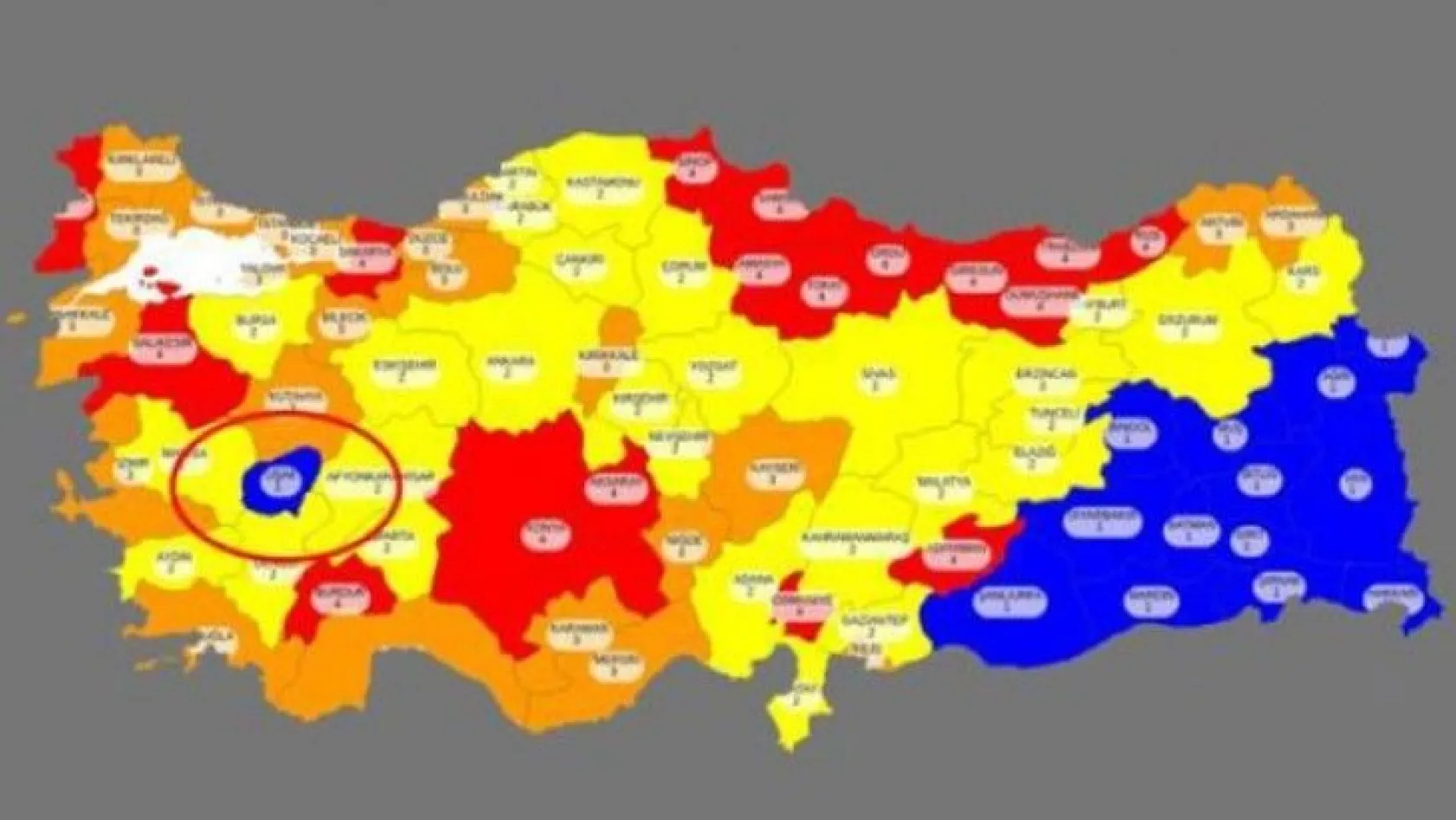 AK Partili vekil, korona haritasında dikkat çeken Uşak'ın sırrını paylaştı