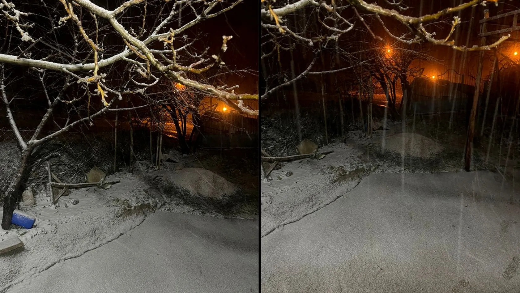 Baskil'e kar yağdı