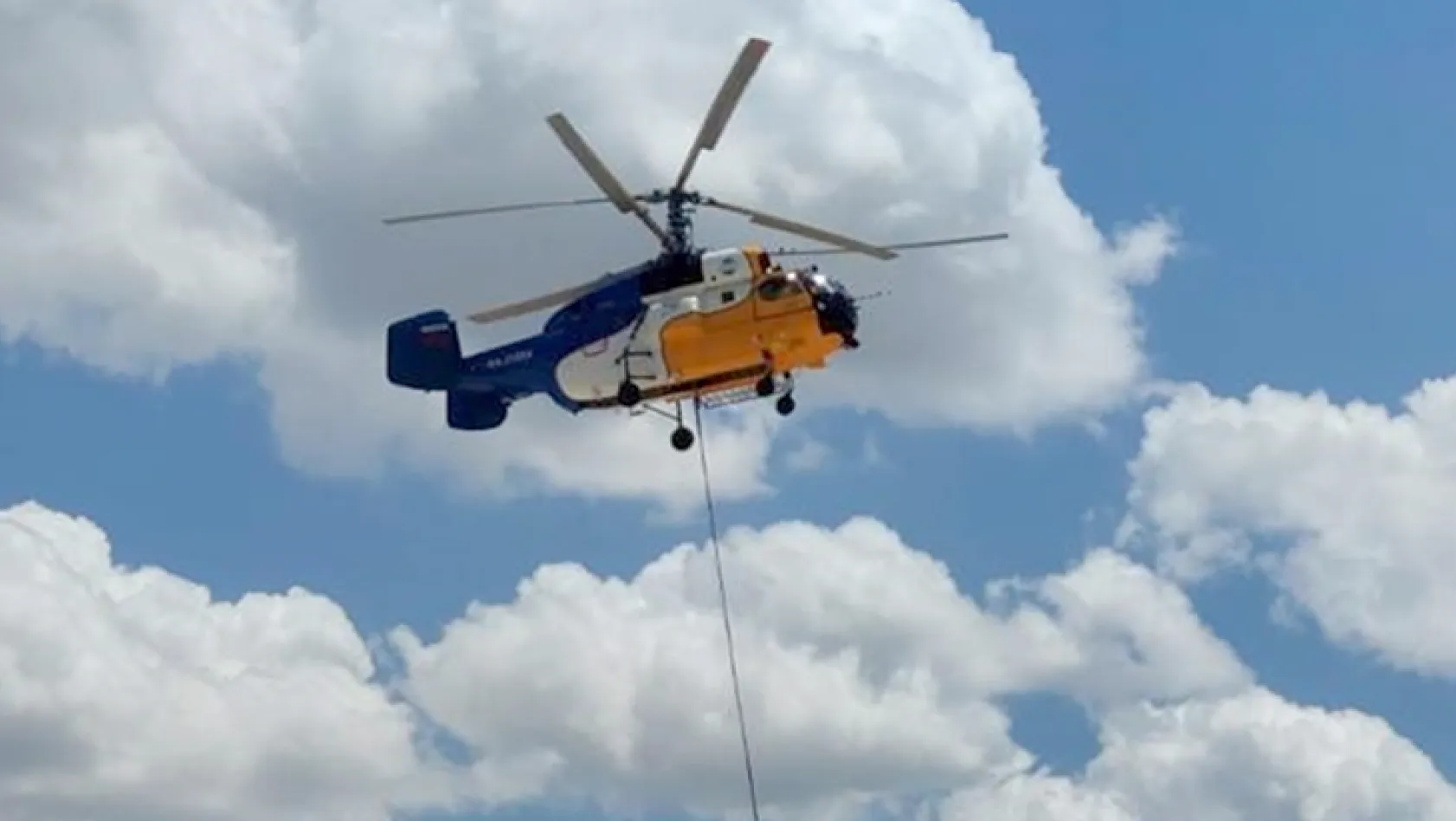 Bingöl'de yangın söndürme helikopteri konuşlandırıldı