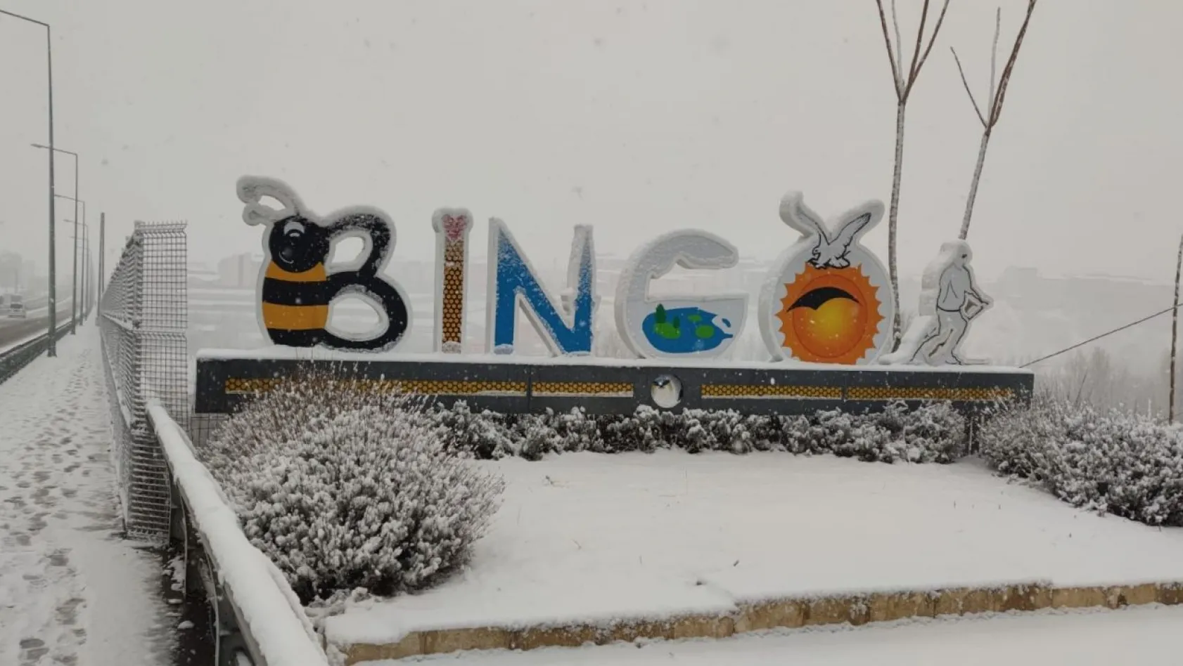 Bingöl'e beklenen kar yağdı