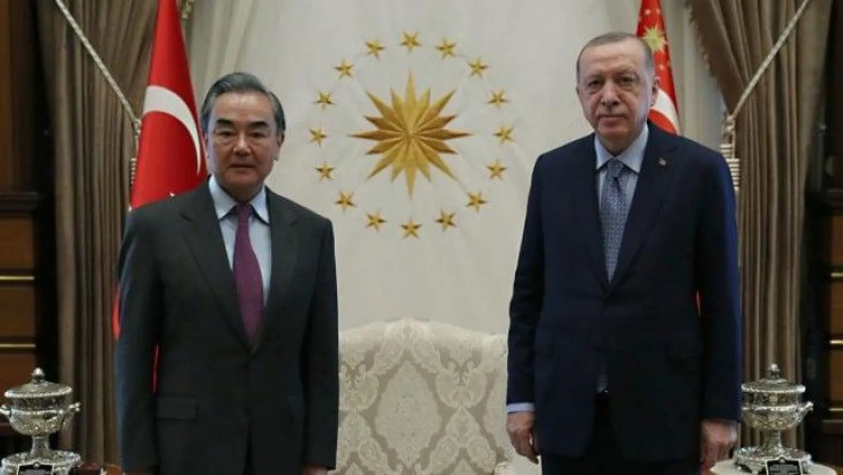 Cumhurbaşkanı Erdoğan, Çin Dışişleri Bakanı'nı kabul etti
