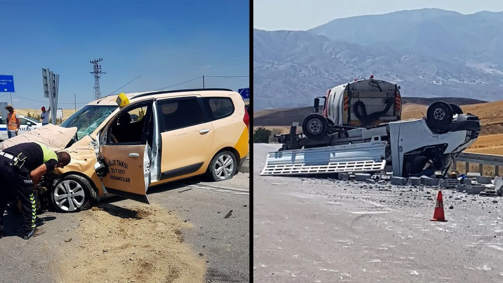Elazığ-Bingöl yolunda trafik kazası