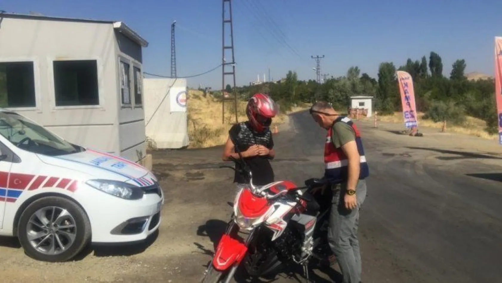Elazığ'da jandarmadan  motosiklet denetimi