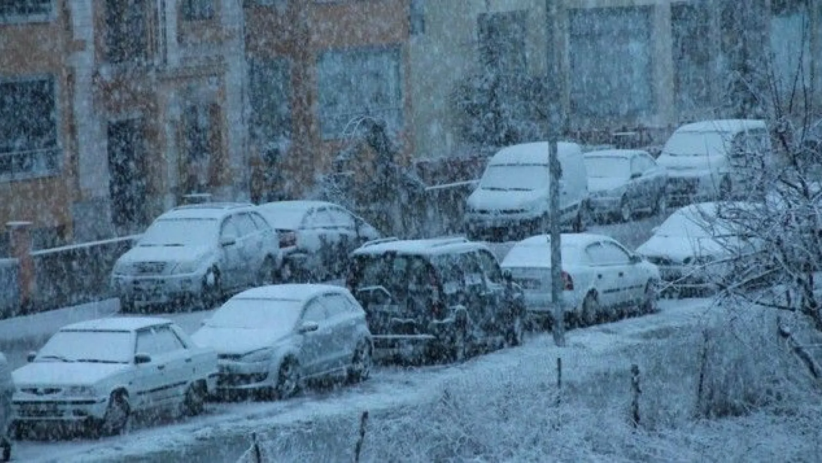 Elazığ'da kar yağışı etkili oldu
