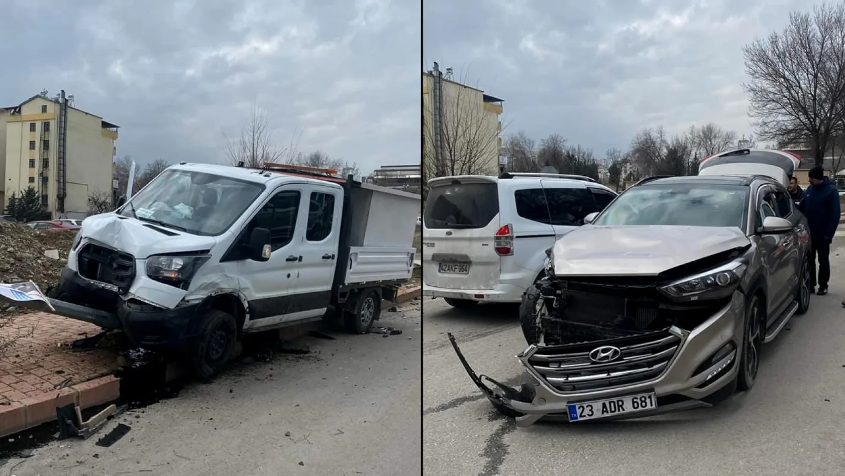 Elazığ'da kaza! Bir yaralı