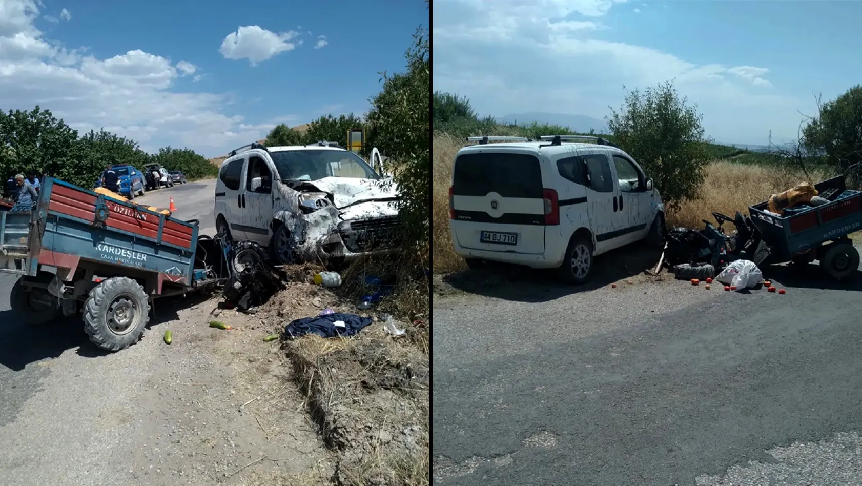 Elazığ'da kaza! İki kişi yaralandı
